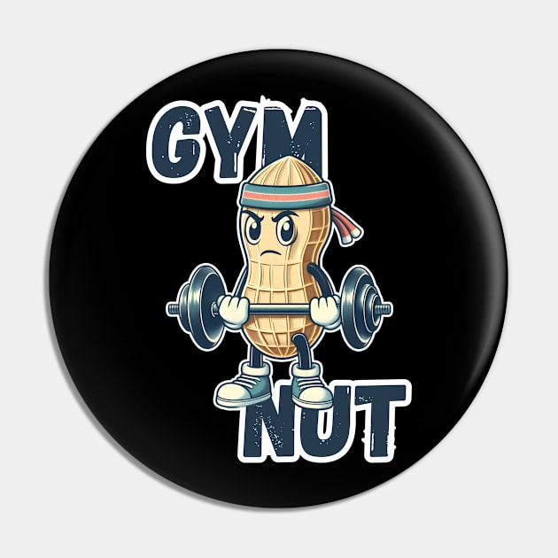 Gym Nut Pin by Art from the Machine