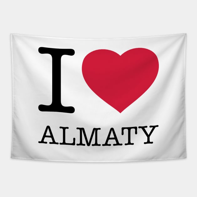 I LOVE ALMATY Tapestry by eyesblau