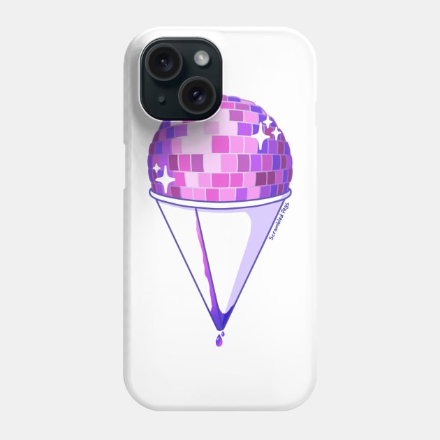 Disco Ball Snow Cone Shaved Ice Pink Phone Case by scrambledpegs