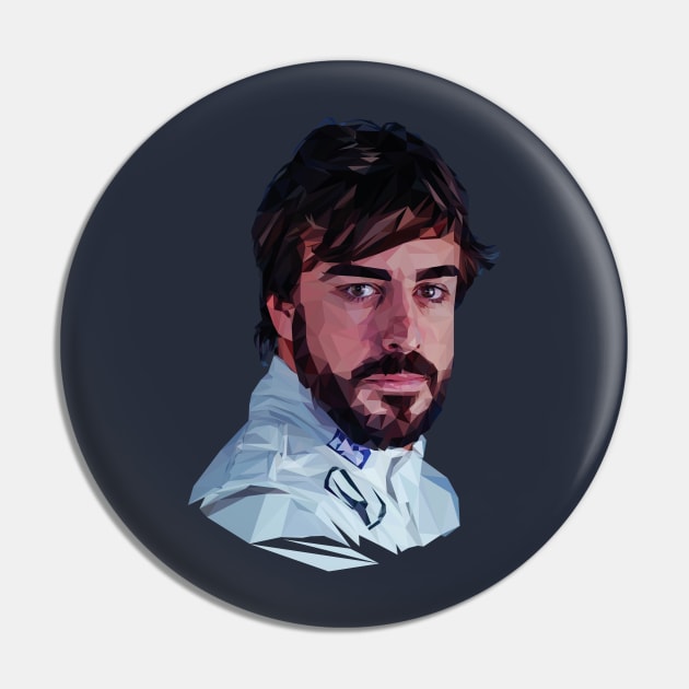 Fernando Alonso low poly Pin by pxl_g