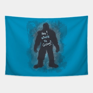 Curious Bigfoot Tapestry