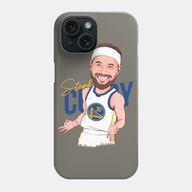 Steph Curry Golden State Warriors Phone Case by portraiteam