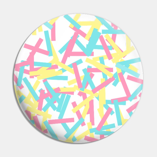 Happy Colorful Festive Confetti Party Pin by ninoladesign