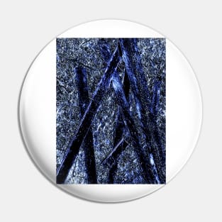 Blue Poles Pin