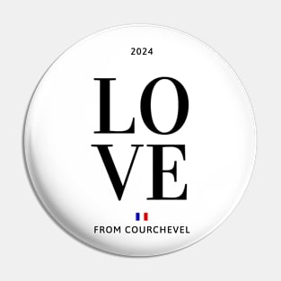 Love from Courchevel 2024 Pin