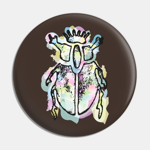 Scarab beetle aquarelle style Pin by Ravendax