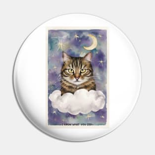 Cat from Heaven "i know what you did" Pin