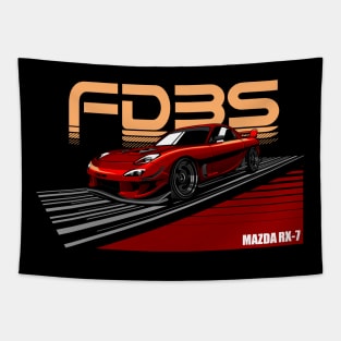 Mazda RX 7 red Topspeed Tapestry