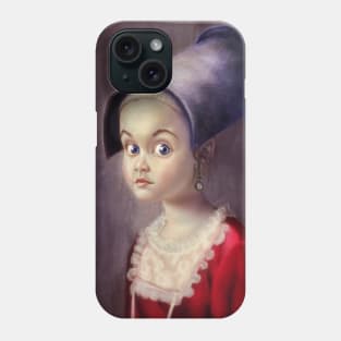 Girl with a long hat Phone Case