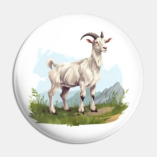 White Goat Pin