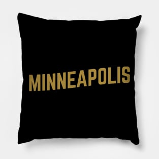 Minneapolis City Typography Pillow