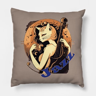 Jazz Cat Pillow