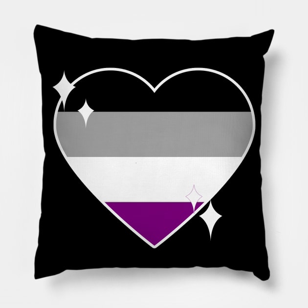 Kawaii Pride Collection - Asexual Pillow by rewordedstudios