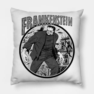 Frankenstein Comic Design Pillow