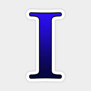 Blue Roman Numeral 1 I Magnet