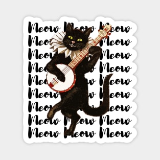 Black Cat Bard Magnet