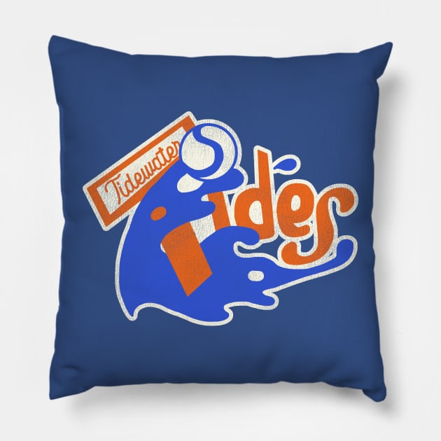Defunct Tidewater Tides Baseball Team Pillow by Defunctland