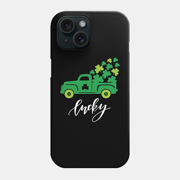 Lucky shamrock vintage Funny St Patricks Day Phone Case by johnii1422