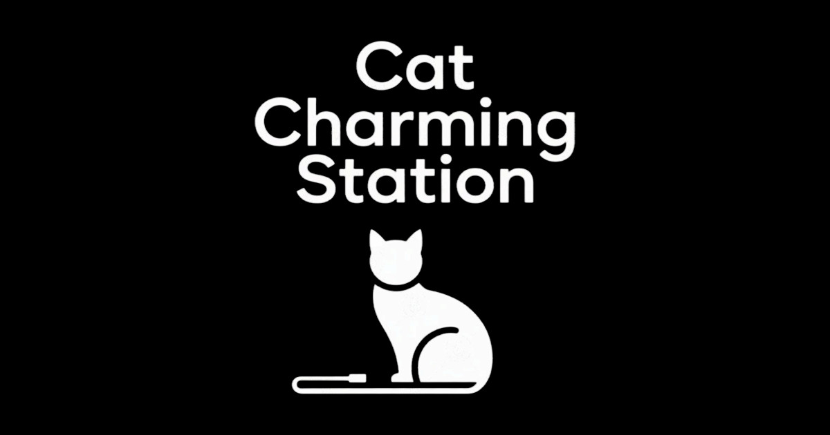 Cat Charging Station - Cat - Sticker | TeePublic