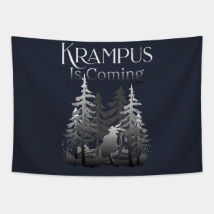 Krampus Is Coming Tapestry