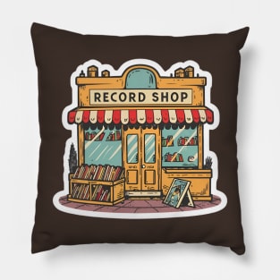 Record shop Pillow