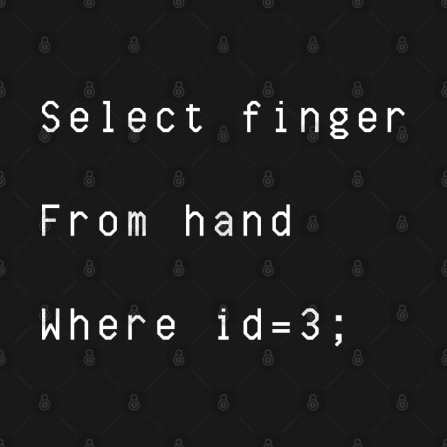Select Finger From Hand Where id is three by Being Famous