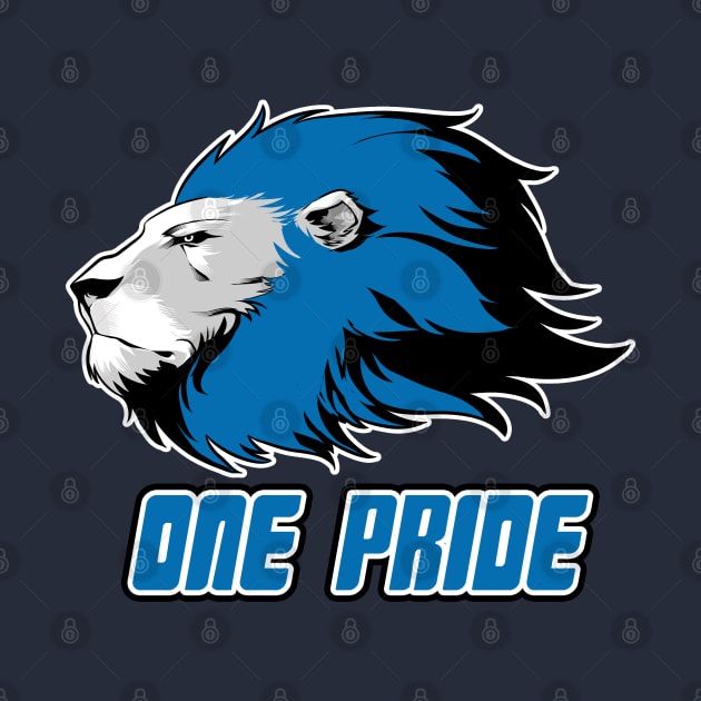 One Pride - Detroit Lions - T-Shirt | TeePublic