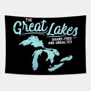 The Lakes Shark Free Unsalted Summer Vacation Tapestry