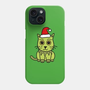 Grouchy Christmas Cat Phone Case