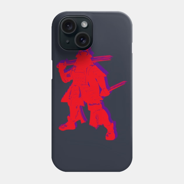 No Face Samurai RED Wave Phone Case by CharlieCreator