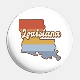 Louisiana Retro Pin