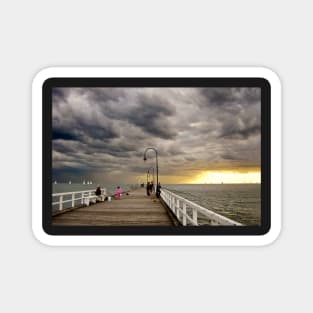 Dusk on St Kilda Pier Magnet