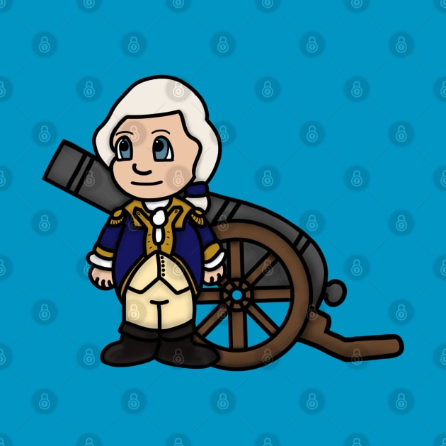 Chibi Henry Knox (Small Print) by Aeriskate