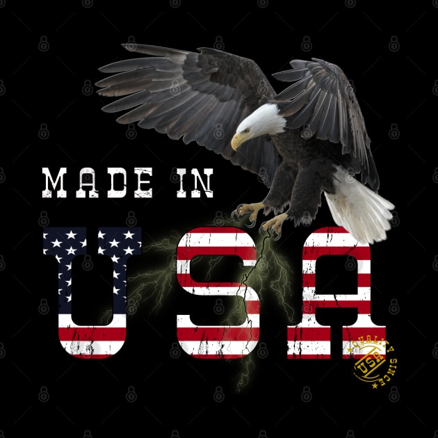 Made in USA Flag Eagle by BurunduXX-Factory