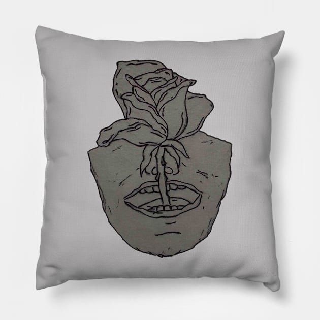 Mouth of roses Pillow by ArteDRT