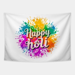 Happy Holi Celebration India Hindu Matching Men Women Kids Tapestry