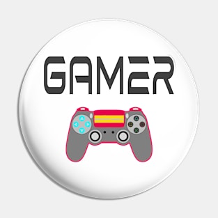 Gamer Gaming Retro Vintage Game Console Pin