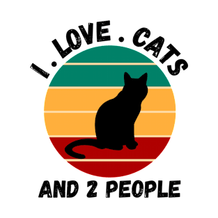 I love cats and two people T-Shirt