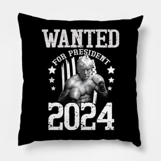 Trump 2024 Wanted For President Pillow