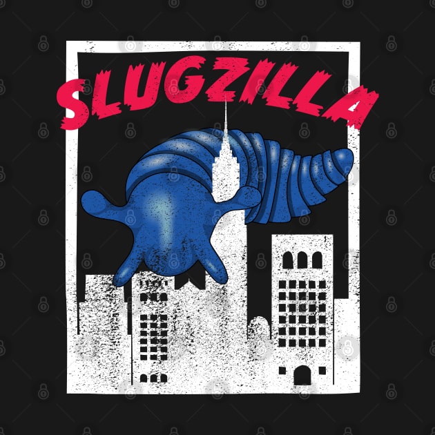 Blue Slugzilla 3D Printed Sensory Slug Rampages New York! by YourGoods