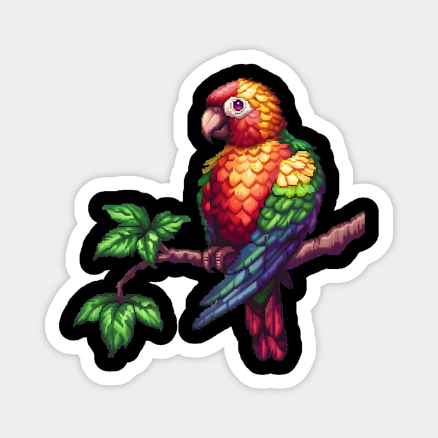 16-Bit Parrot Magnet by Animal Sphere