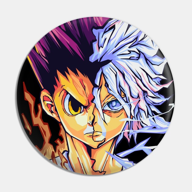 gon and killua pop art Pin by Kuli art