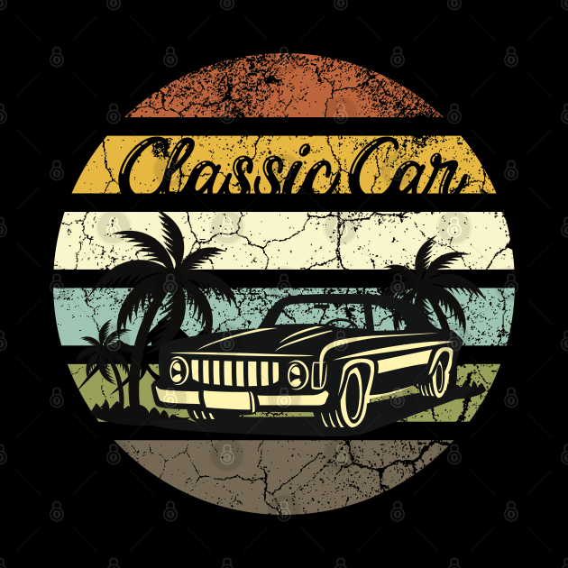 Retro car merch Vintage design, Classic car retro tee for father gift, classic car vintage tee for father gift, retro cars lovers gift ideas, vintage car lovers gift ideas for dad, daddy... by Maroon55