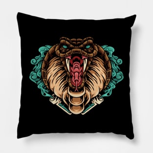 Cobra And Venom Pillow