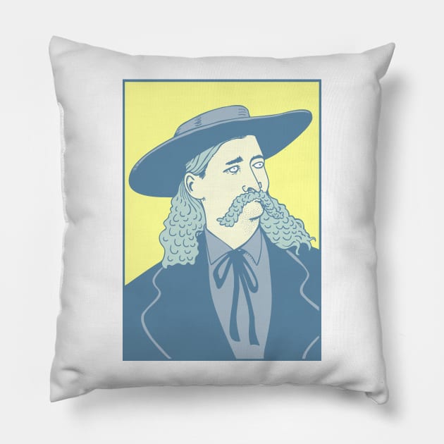 WILD BILL Pillow by TheCosmicTradingPost