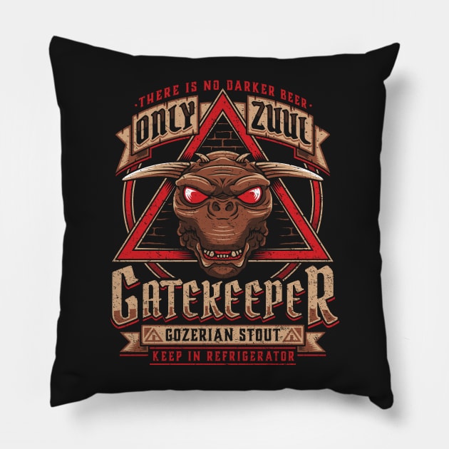 Gatekeeper Gozerian Stout Pillow by adho1982