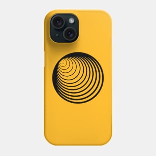 Black circles pattern Phone Case