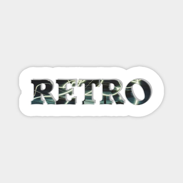 RETRO Magnet by afternoontees