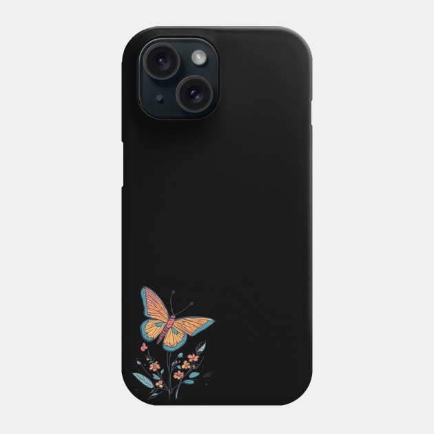 Wildflower Butterfly Phone Case by TeeAvery