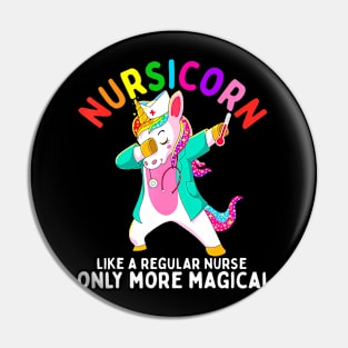 Unicorn Nurse Funny Nursicorn Rainbow Nursing RN Pin